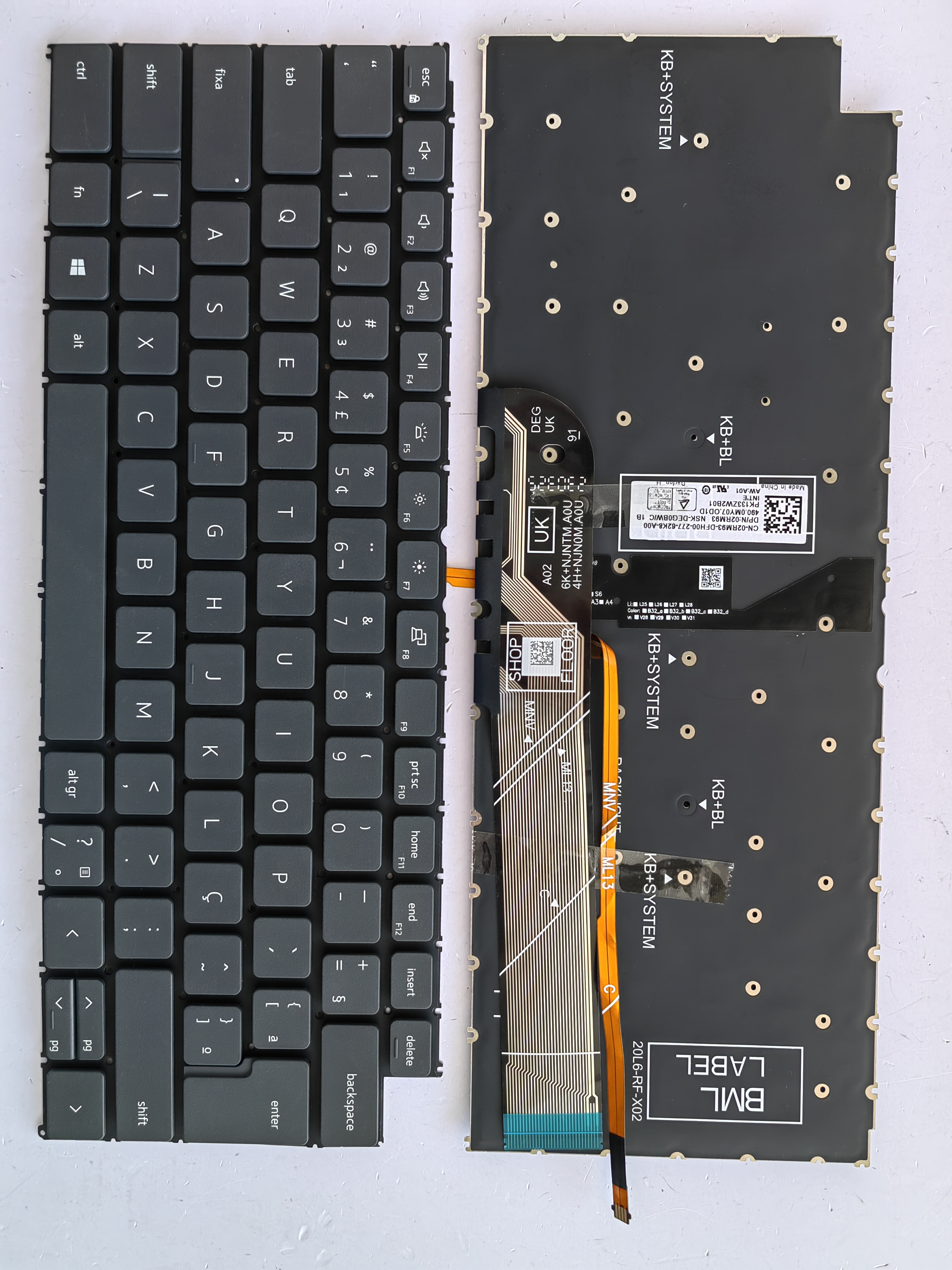 Picture of New Replacement Laptop Keyboard For DELL 3411/3415/P144G/Latitude 3420 5410 5418 BLACK Backlit (OEM) BR Layout